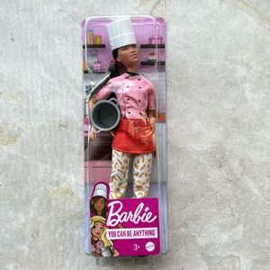 NIB Pasta Chef Barbie with Recipe Book